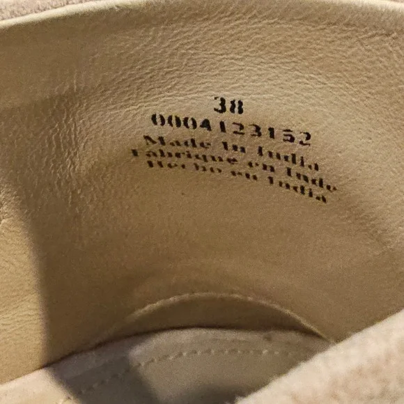 Free People Suede Platform Block Heel Mules Tan Square Toe 38 0004123152 - Picture 9 of 9